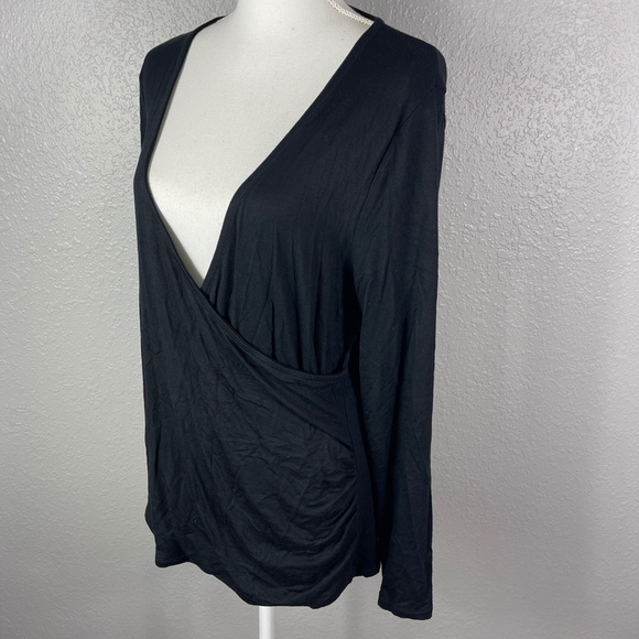 Merona‎ Black Long sleeve shirt large - Picture 7 of 9